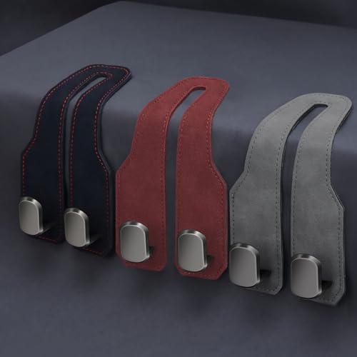 Car Seat Headrest Hooks for Purses and Bags, 4 Pack Bag Purse Holder for Car With Double Metal Hooks, Car Purse Hanger, Headrest Back Seat Handbags Hook Cute Hanging Accessories, hot pink - color: Hot Pink 4pcs
