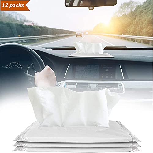 Car Tissue, Auto Visor Tissues Refills for Cars Tissues Case, Napkin Holder Refill, Nice Tissue for Sun Visor Box, Car Travel Napkin, Soft and Smooth, 3-Ply, 12 Packets, 360 Sheets - size: 30 Count (Pack of 12)