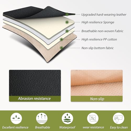 Nilight Car Seat Covers Custom Fit 2007-2024 Jeep Wrangler JK JL 4-Door Waterproof Faux Leather Cushion Full Set with Split Bench 40/60 for Unlimited Sahara Rubicon Willys Chief Moab - color: Full Sets 5 Seat, style: Jeep Wrangler 2007-2024