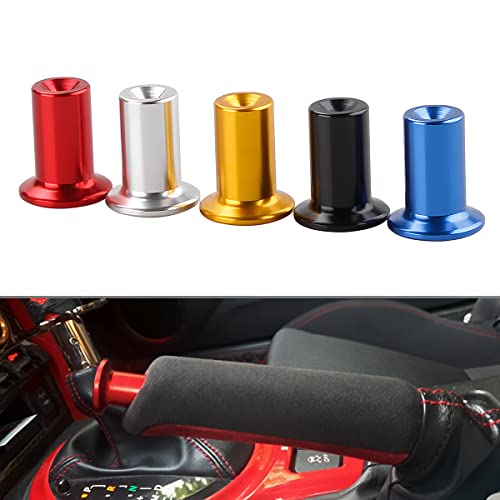 Turn Knob Drift Button, 2 Pcs E-Brake Handle Handbrake Emergency Cover, Hand Spin Turn Lever Knob Lock Button, Aluminum Replacement Car Accessories Compatible with GT86, FRS, BRZ