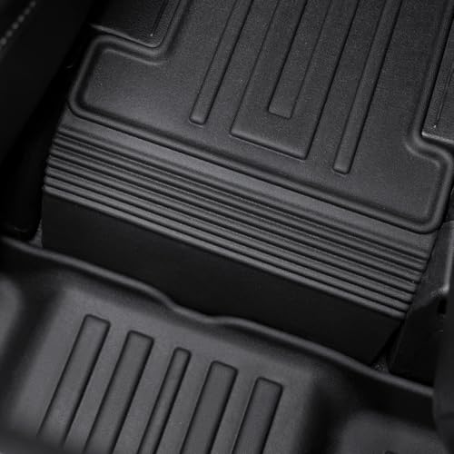 Floor Mats for 2020-2025 Kia Telluride 7/8 Passenger (NOT fit 2027), All Weather TPE Durable Cargo Liner with Backrest Mat Interior Protection for 2025 Kia Telluride AWD - style: Floor Mats Set
