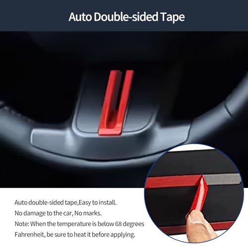U-Shaped Below Trim Strips Compatible with Toyota New RAV4 2026 2027+ Car Accessories ABS 1PCS(Red) - color: Red