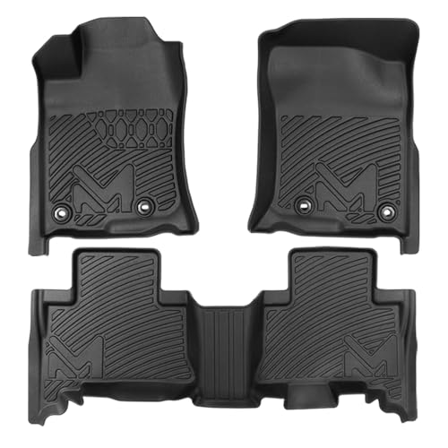 Floor Mats Custom for 2013-2024 Toyota 4Runner (7 Seats & 5 Seats), All Weather Cover Protection Waterproof Black TPE Automotive Floor Liner Front & Rear Row Full Set Car Mats 2014-2024 Lexus GX460 - size: 3PCS (2Row), style: For 2013-2024 | Toyota 4Runne