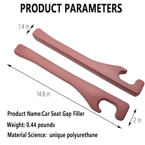2Pcs Car Seat Gap Filler Set,Seat Gap Organizer, No Drop Seat Guard,Car Seat Accessories,Drop seat Gap fillers Between Seat and Console Stop Things from Dropping (Claret 2Pcs) - color: Claret