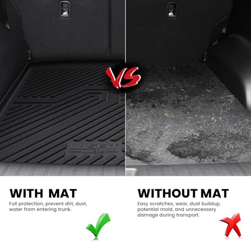 LASFIT Floor Mats & Trunk Mat for Honda CR-V 2017-2022 EX-L/EX/Touring/LX/Special Edition, All Weather Protection TPE Floor Liners 1st & 2nd Row & Cargo Mat in Lower Position (NOT for Hybrid)