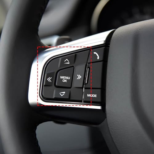 TTCR-II Compatible with Discovery Sport Steering Wheel Button 2015-2019, Left Side Steering Wheel Switch Button Replacement for Jaguar XE 2017-2019 and XF 2016-2020. (LR095537, LR095540) - size: Left Side