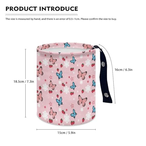 Butterfly Daisy Car Trash Storage Box Multifunctional Garbage Bags for Car, Office, Home, Travel Camping Accessories, Easy to Clean - color: Butterfly Daisy Pattern