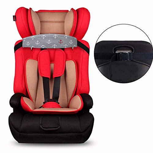Carseat Head Support,Car seat Straps Pillow Support Ban,Stroller Neck Relief Strap Headrest,Slumber Sling Sleep Positioner (Gery Clouds+Anchor) - color: Gery-3