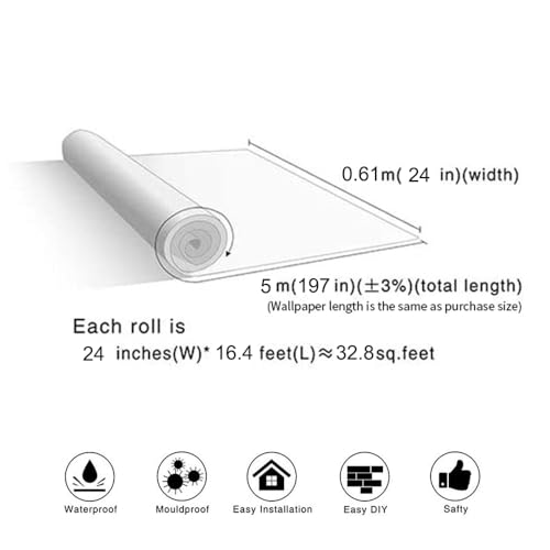 Peel and Stick Wallpaper, Waterproof Contact Paper for Kitchen Countertops Cabinets, Self-Adhesive Removable Aluminum Foil Sticker, Oil Proof Heat Resistant, Easy Clean (24"x197", Silver Chequer) - color: Silver Chequer, size: 24"W x 197"L