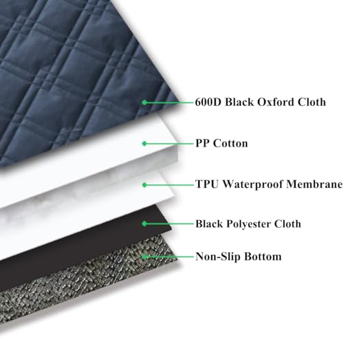 SUV Cargo Liner for Dogs 53x80 Pet Dog Cargo Liner Dog Car Seat Cover for Back of SUV Trunk Cover for Dogs with Side Walls - size: 53" x 80" (Pack of 1)