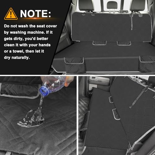 Dog Car Seat Cover Compatible with Toyota 4Runner 4 Door 2009-2024, Waterproof Pet Bench Seat Cover for Back Seat, 600D Heavy Duty Scratch Proof Nonslip Truck Seat Covers for Dogs - size: 2009-2024 4Runner 4 Door