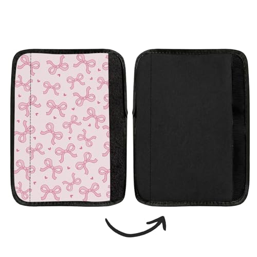 2 Pcs Seat Belt Cover for Kids, Pink Bow Car Seat Strap Pads for Children, Soft Car Seat Belt Cushion Pads for Girls Women Babies Adults - color: Pink Bow