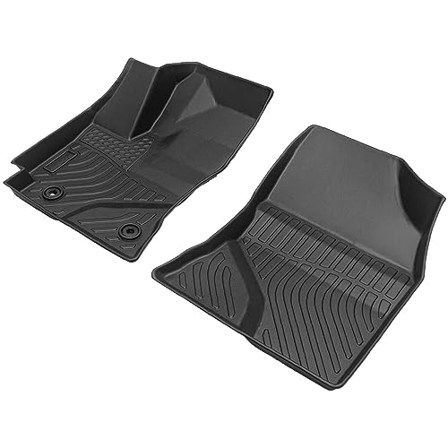 All Weather Rubber Car Floor Mats Compatible with 2014-2019 Toyota Corolla(NO FIT Corolla im & Hatchback), Odorless, 3D Raised Edges, Custom Fit Full Set, Laser Measured, Non Slip, Corolla Accessories