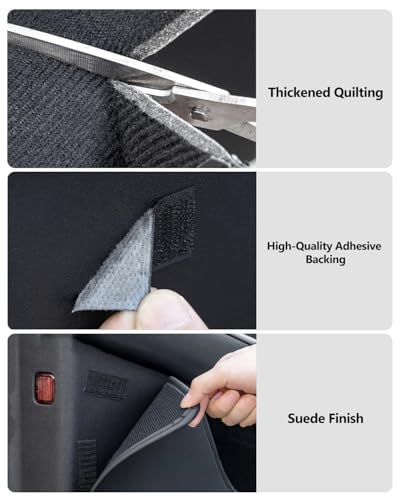 2026 Tesla Car Door Protector Model Y Juniper Anti Kick Pad Protector Anti-Dirty Mat Waterproof Dust Resistant Protector Cover Leather Pad Model Y Accessories 4PCS
