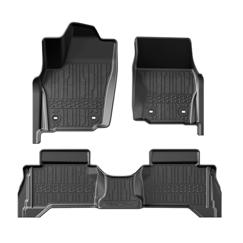 TripleAliners for Tacoma 2024 2025 2026 Double Cab Floor Mats (Fit Hybrid ONLY) All Weather Floor Liners Compatible with 2024+ Toyota Tacoma Accessories Front & Rear Mats Custom Fit(Not for Gasoline) - size: Tacoma | Hybrid | 2024+