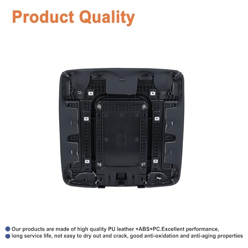 Front Seat Center Console Armrest Lid(Black).Replaces Part # 22881398.Compatible with 2014-2019 Chevy Silverado GMC Sierra 1500 2500HD 3500HD