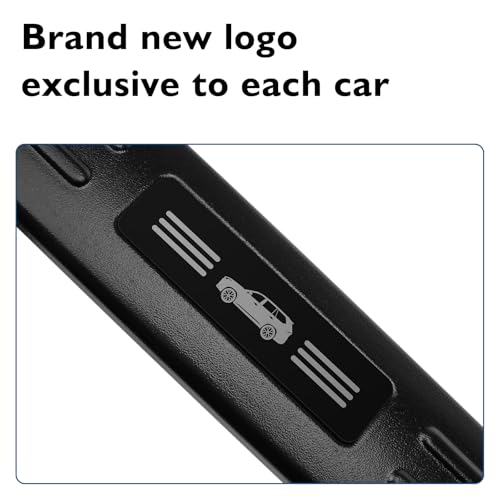 BIBLOZ ABS Material Door Sill Protector Compatible with Toyota Grand Highlander (Include Hybrid) LE/XLE/Limited/Platinum Accessories 2024 2025 2026 Door Sill Guards Trim(Not for Highlander)