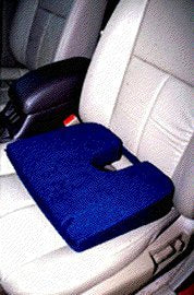 Extra Firm Tush Cush Car Computer Airplane Travel Seat Cushion Navy