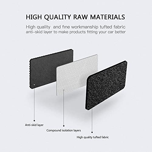 IKON MOTORSPORTS, Nylon Car Floor Mats Compatible with 2024-2025 Hyundai Kona Gas Only, OE Style Black Driver Passenger Car Carpets, Front Rear 4PCS Full Set