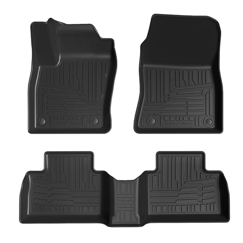 TripleAliners All Weather Floor Mats Compatible with 2025 2026 Nissan Kicks Interior Accessories 1st & 2nd Row Floor Liners Custom Fit Anti-Slip TPE Full Coverage Protection Waterproof Car Mats - size: Kicks | 2025+