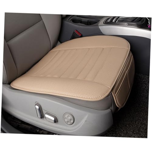 Luxshiny Charcoal Car Seat Cushion Breathable Ventilated Comfortable Mat Pad for Auto Interior High Elastic Sponge Support Moisture Control and Fatigue Relief Beige
