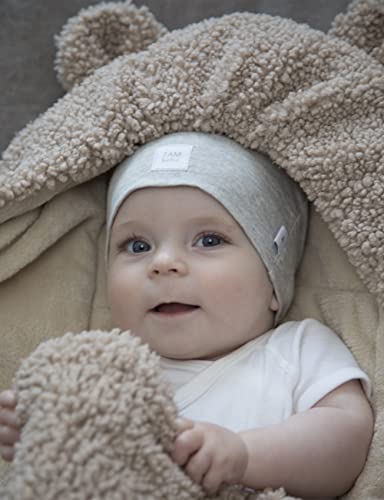 7 A.M. 7AM Baby Car Seat Blanket - Multifunctional Car Seat Cover for Toddlers, Winter Stroller & Swaddle Blanket, Micro-Fleece & Plush Lined Warm Carseat Cover | (Oatmeal, 0-6M)