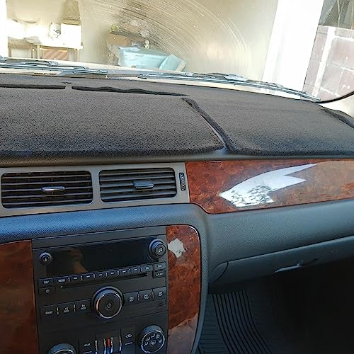 Dashboard Cover Dash Cover Mat Compatible with Chevrolet Silverado 1500 Suburban Tahoe GMC Sierra Denali Yukon XL 2007-2014 - color: 2007-2013 Chevy Silverado