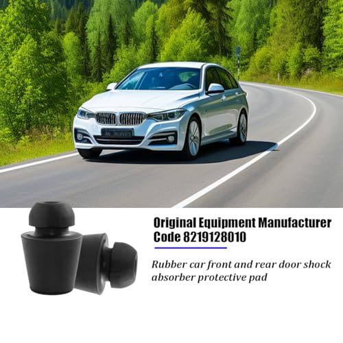 10PCS Car Door Damper Buffer Pad, Rubber Front Rear Door Edge Guard Cushion Overslam Stopper, Automotive Bumper Protector Soundproof Shock Absorber, Universal for Most Vehicles