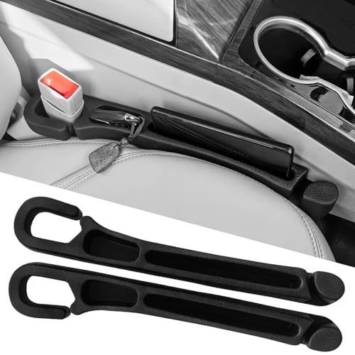 Car Seat Gap Filler 2 Pack with Organizer Hook, Car Seat Gap Plug Fills Gap Between Seat & Console Prevent Small Items & Tools from Falling Seat Side Gap Fits Cars, SUVs, Trucks & Sedans - color: hook