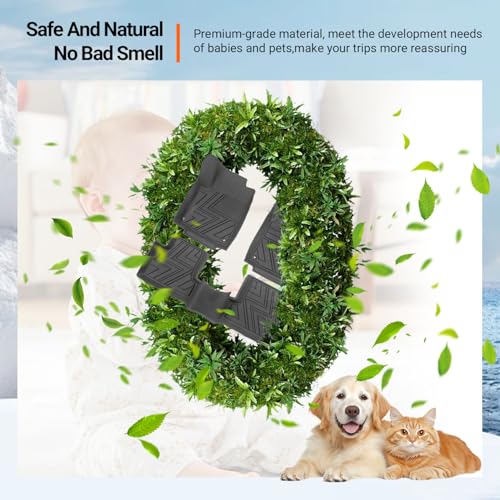 powoq Floor Mats Compatible with 2019-2023 Jeep Cherokee Cargo Mat Floor Liner Replacement for 2019-2023 Jeep Cherokee Accessories (Not for Grand Models) (Trunk Mat+Backrest Mat+Floor Mats) - size: Compatible with Jeep Cherokee | 2019-2023