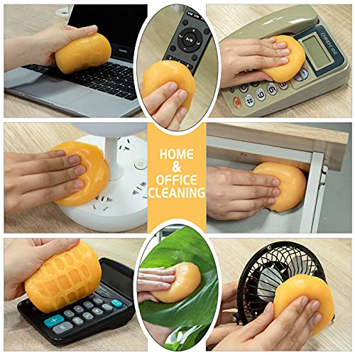 TICARVE Car Cleaning Gel Car Detailing Putty Car Cleaning Putty Gel Auto Detailing Tools Car Interior Cleaner Car Cleaning Kits Cleaning Slime Keyboard Cleaner Yellow - color: Yellow