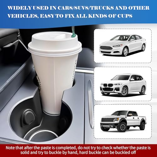 6PCS Upgraded Car Cup Holder Insert,Self-Adhesive Silicone Cup Holder Inserts for Car for Firmly Fixing Water Cups,Universal Anti-Slip Cars Cupholder Insert Cars Accessories