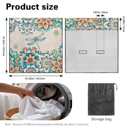 Boho Mandala Dragonfly Print Rear Bench Towel Seat Covers, Waterproof Auto Back Seat Cover Automotive Backseat Protector, Bench Cover for Cars for Kids Dogs - color: Boho Mandala Dragonfly