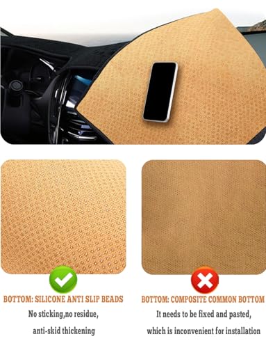 Partsable Dash Cover Mat Compatible with Toyota Camry 2007 2008 2009 2010 2011 Camry Dashboard Cover Mat Interior Accessories Nonslip Dash Board Protector Mat Sunshade Anti Glare Pad Carpet (Gray) - color: Gray