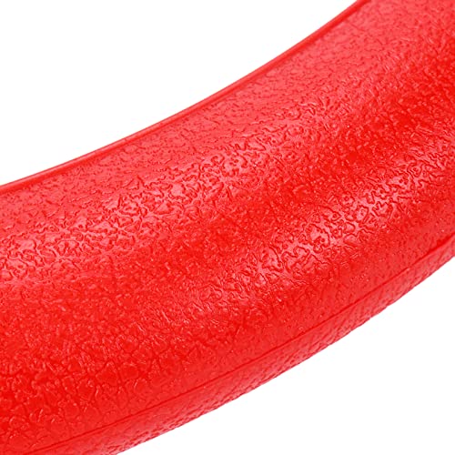 Modengzhe Steering Wheel Cover with Handbrake Cover & Gear Shift Cover,Universal Silicone Anti-Slip Design Car Accessories Interior Steering Wheel Cover Set,Pack of 3,Red - color: Red