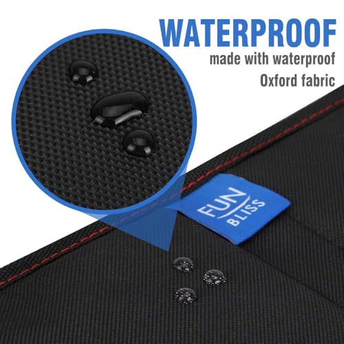 funbliss Car Seat Protector for Baby Child 2 Packs Black,Waterproof Seat Protector with Thickest Padding for Baby Car,Dog Mat,Cover Pad Protects Automotive Vehicle Leather