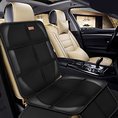 Car Seat Protector Covers for Child Car seat mat, 600D Waterproof Non-Slip with Storage Pockets, Cushion Protectors Large Size, Prevent Dirt Scratches (Black 2)