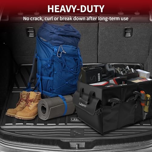 LASFIT Floor Mats and Cargo Liner for Honda CR-V 2026 2025 2024 2023 (Gasoline & Hybrid & e:FCEV), All Weather TPE Car Trunk Mat (Upper Position), 1st & 2nd Row & Trunk Liner Full Set Black - style: 1)For Honda CR-V | 2023-2026 | Combo Set (Upper Position