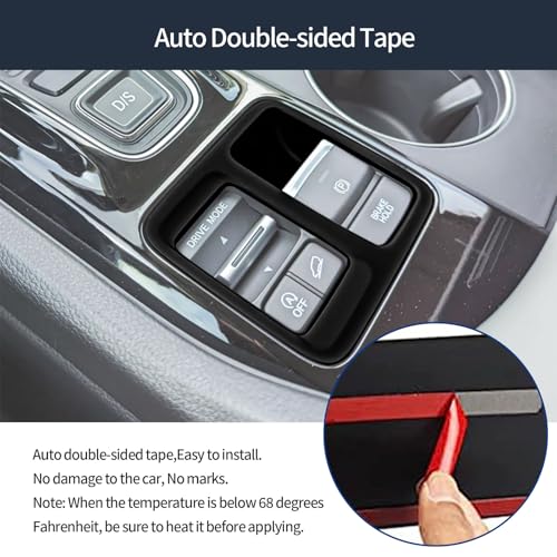 Electronic Handbrake Panel Cover Compatible with Honda New Passport 2026 2027 Gear Shift Panel Cover Interior Car Accessories ABS 1PCS(Glossy Black Style)