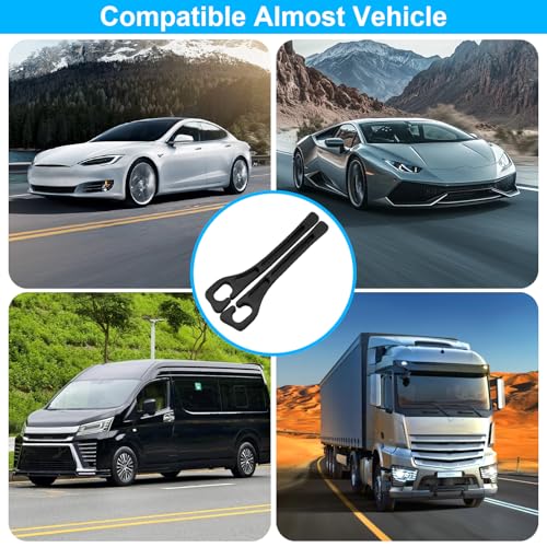 Car Seat Gap Filler Set of 2, Multifunctional Seat Side Gap Seam Filler Organizer with Phone Holder, Universal Fit Fill The Gap Between Seat & Console for Car, SUV, Truck
