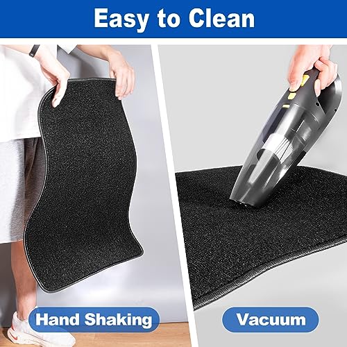 Spurtar for Tesla Model 3 Floor Mats Carpet 2026-2017, Cut Pile Car Floor Mats, Anti-Slip for Model 3, All Weather Protector Automotive, Front & Rear Seat Car Rug 3PCS - size: 2017-2025 Cut Pile (3PCS)