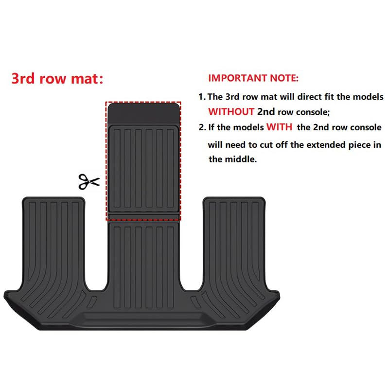 FREEMOTOR802 All Weather Floor Mats Compatible with 2024-2025 Mazda CX-90 6/7 Seats, Black 3D Molded TPE Car Auto Floor Carpets Liner Protector Front Rear Row 4PCS - size: For Mazda CX-90 6/7 Seats 2024-2025