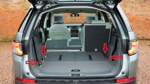 Floor Style Automotive Trunk Mesh Cargo Net for Land Rover Discovery Sport 2015-2023 - Car Accessories - Premium Cargo Net for SUV- Vehicle Carrier Organizer for Land Rover Discovery Sport