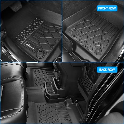 Nilight TPE Floor Mats for Toyota Tundra CrewMax Cab Only 2022 2023 2024 2025 2026 All Weather Custom Fit Heavy Duty Floor Liners - size: 2022-2026 Toyota Tundra|CrewMax Cab