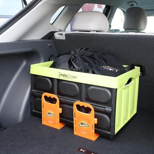 Armor All Trunk Cargo Blocks, Cargo Dividers, Trunk Dividers, Hook & Loop Trunk Organizer Blocks to Hold Cargo in Place, Cargo Containment System for Cars, Trucks, SUVs, Vans, 4 Pieces - size: 4 Pack