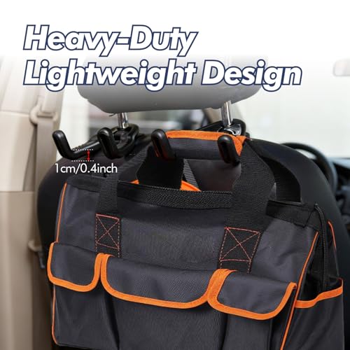 2Pack Hard Hat Holder for Truck Seat, Universal Hard Hat Hanger & Headrest Hook for Car/Truck, Seat Back Organizer for Hard Hats, Safety Vests, Bags & Gear, Durable Hard Hat Buddy Accessory