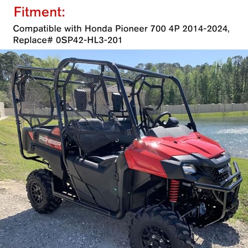 Trunk Mat for Honda Pioneer 700-4 14-24, TPE Rear Cargo Liner Bed Mat All Weather Protector Slush Liner for UTV Honda Pioneer 700-4 2014-2024 Accessories, Replace# 0SP42-HL3-201