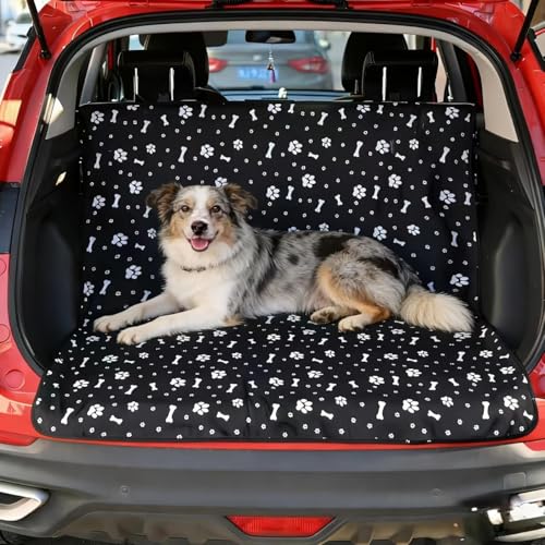 Waterproof Pet Car Seat Cover 49 x 51 in, Oxford Cloth Dog Car Seat Protector, Anti-Slip & Scratchproof Back Seat Cover, Urine Resistant Hammock Mat for Dogs & Cats
