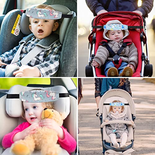 Baby Carseat Head Support,Car seat Straps Pillow Support Ban,Stroller Neck Relief Strap Headrest,Slumber Sling Sleep Positioner for Toddler Infants Child Children Kids(Blue Owl -1 Pack) - color: Blue Owl -1 Pack