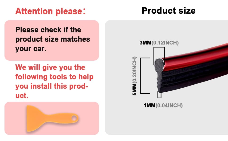 Car Interior Moulding Trim Strips 16.4ft /5M Universal Car Decoration Pinstriping Filler Insert Strips Styling Dashboard Decorative DIY Flexible Strip Garnish Accessory with Installing (Red)